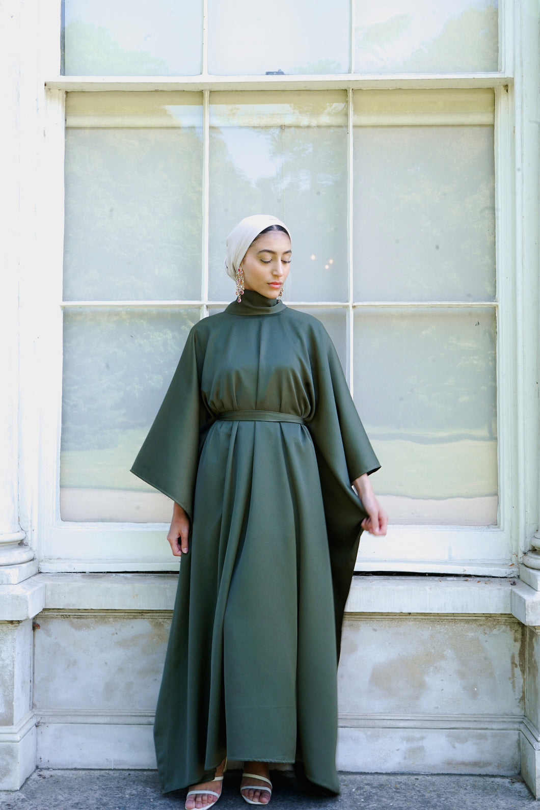 Toulouse Kaftan Gown in Forest Green PRE-ORDER