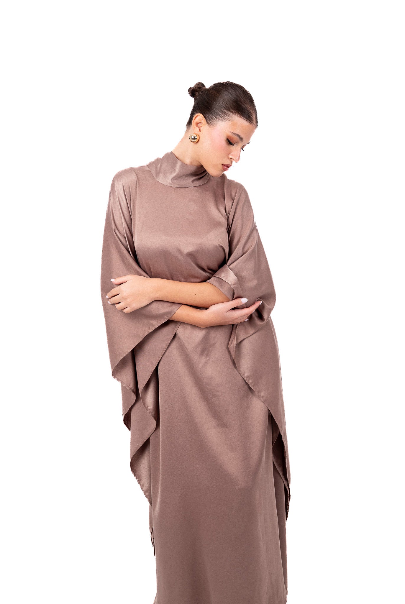 Toulouse Kaftan Gown in Mocha thumbnail