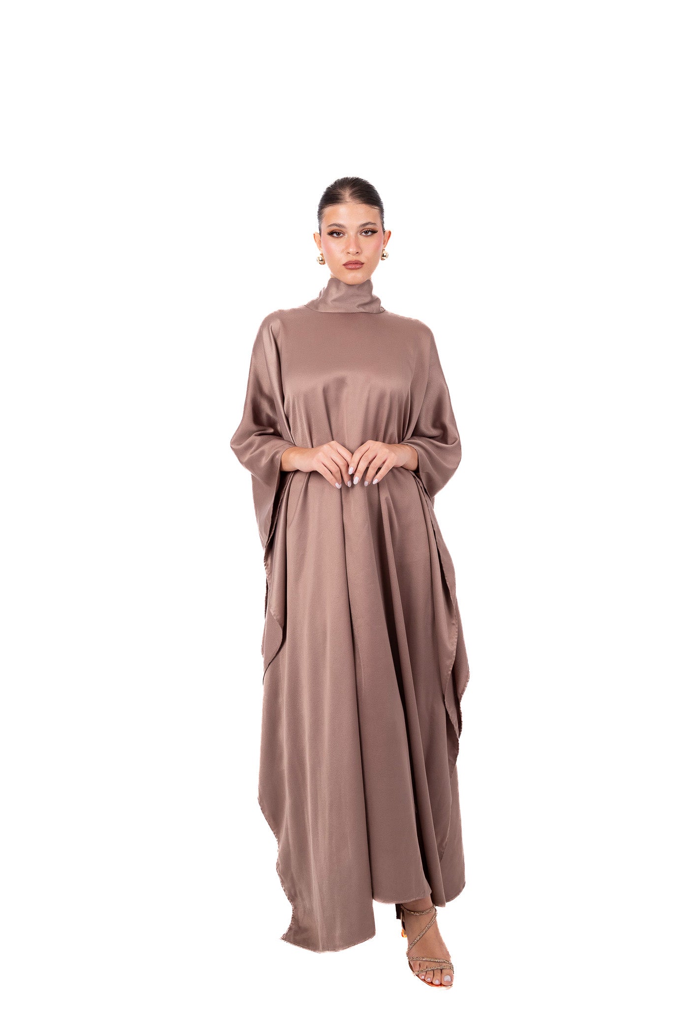 Toulouse Kaftan Gown in Mocha